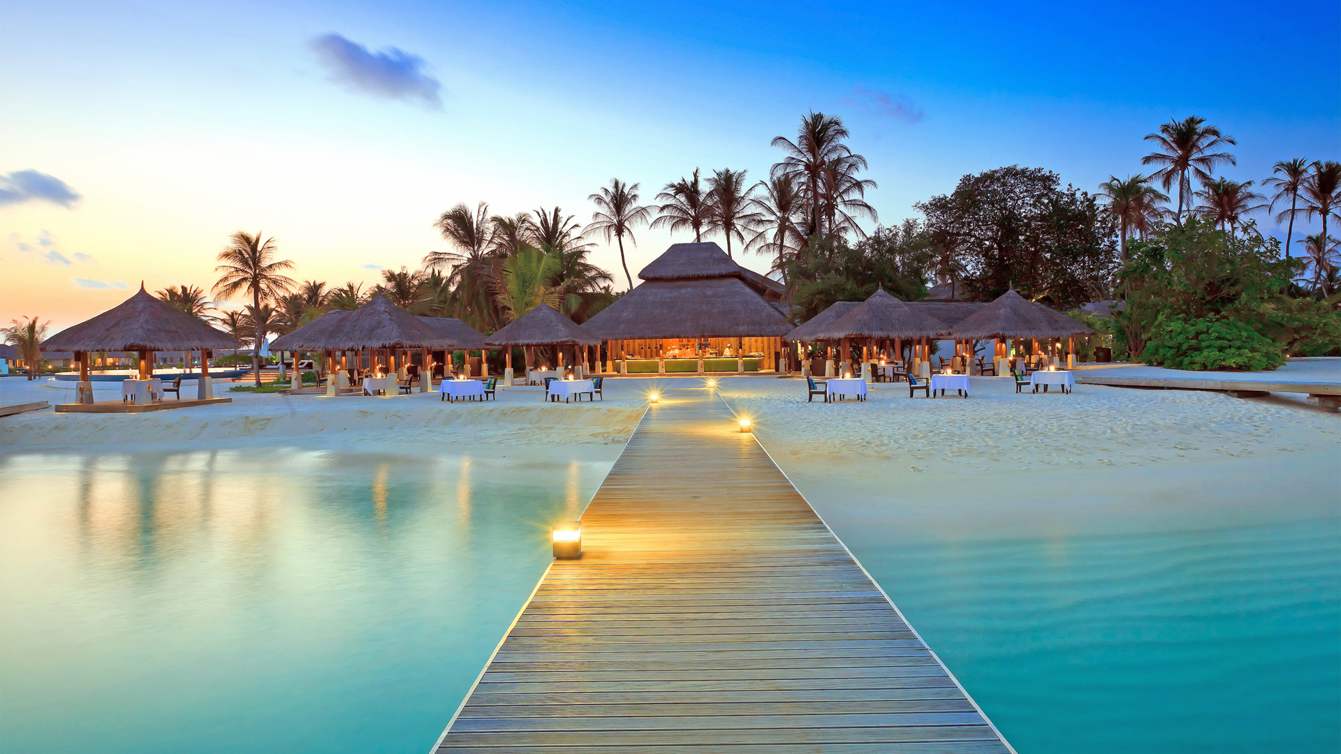 马尔代夫海滩风景精选桌面高清壁纸
