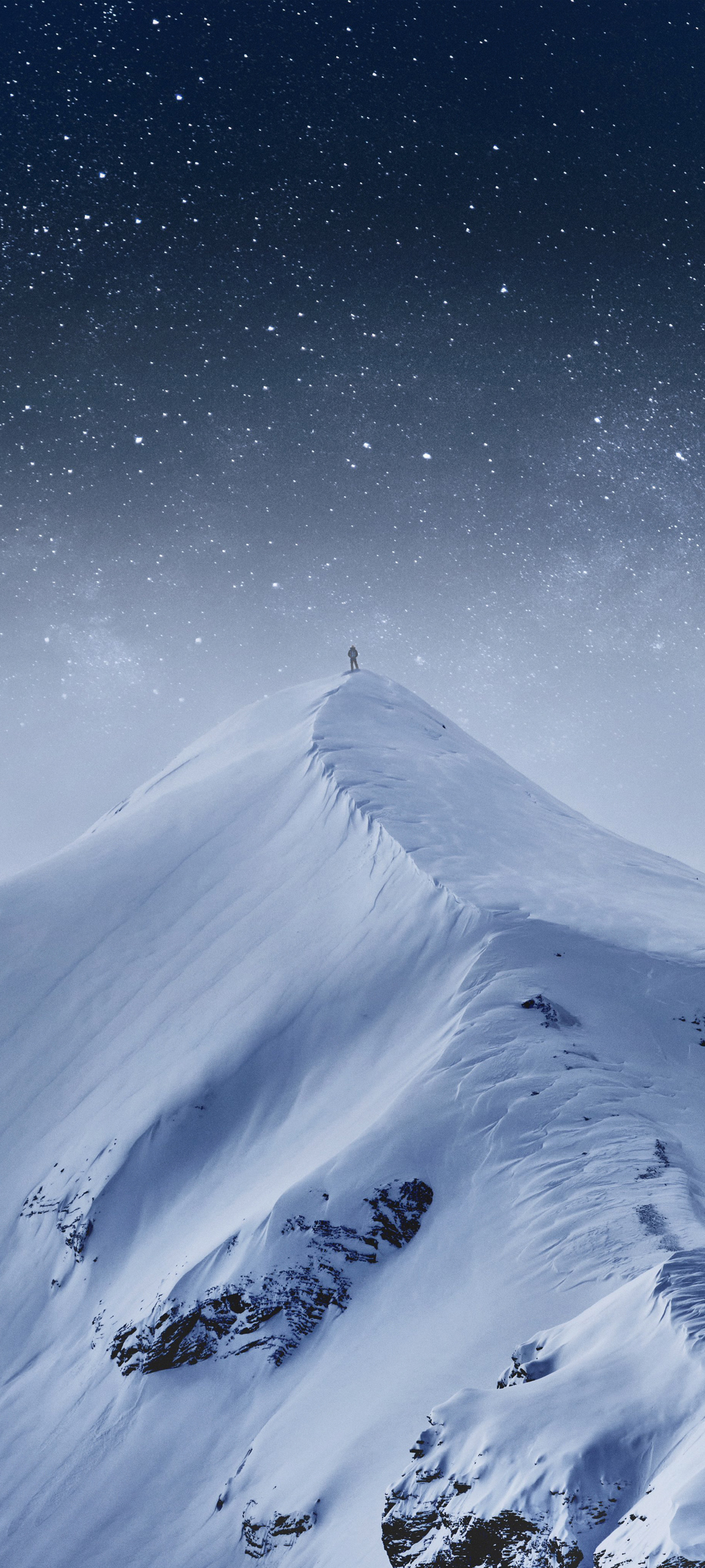 雪山 飘雪 高清风景高清手机壁纸