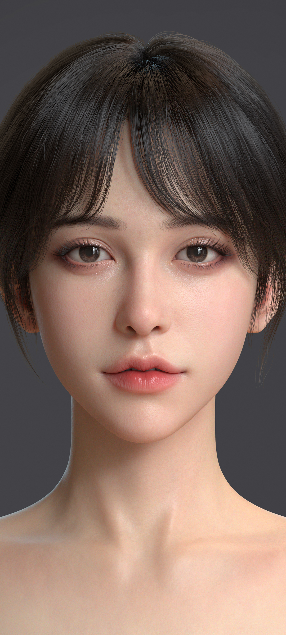 好看3d美女 漂亮脸蛋全屏高清手机壁纸桌面