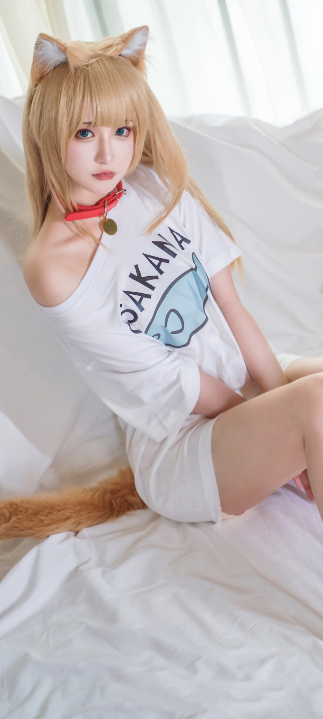 cosplay阿狸 兽耳 尾巴美女高清手机壁纸桌面