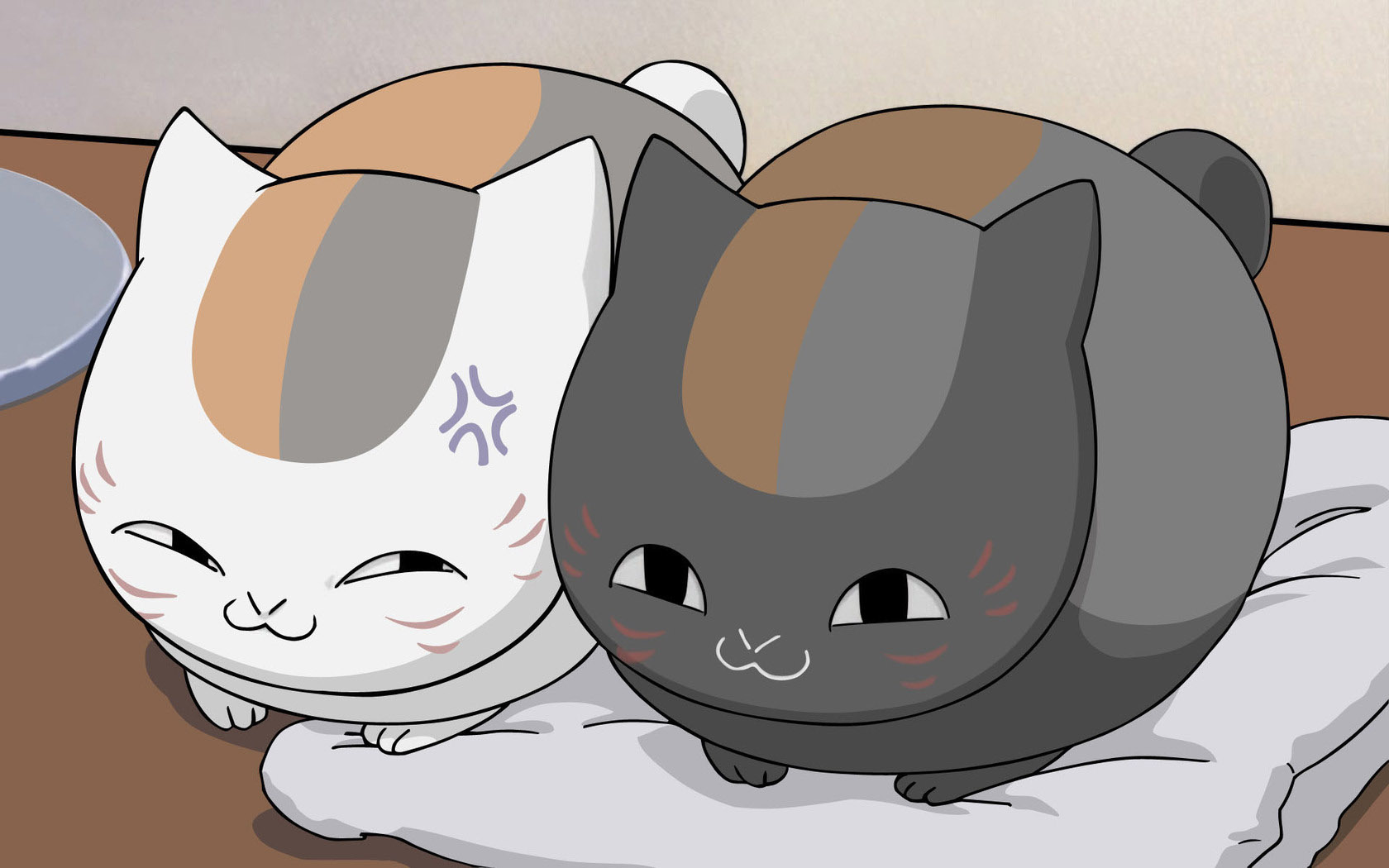 招财猫与幸运猫桌面高清壁纸