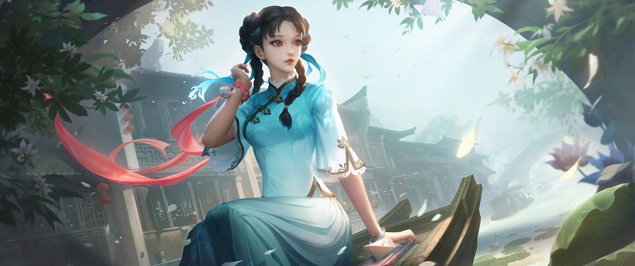 王者荣耀西施-诗语江南3440x1440带鱼屏高清壁纸