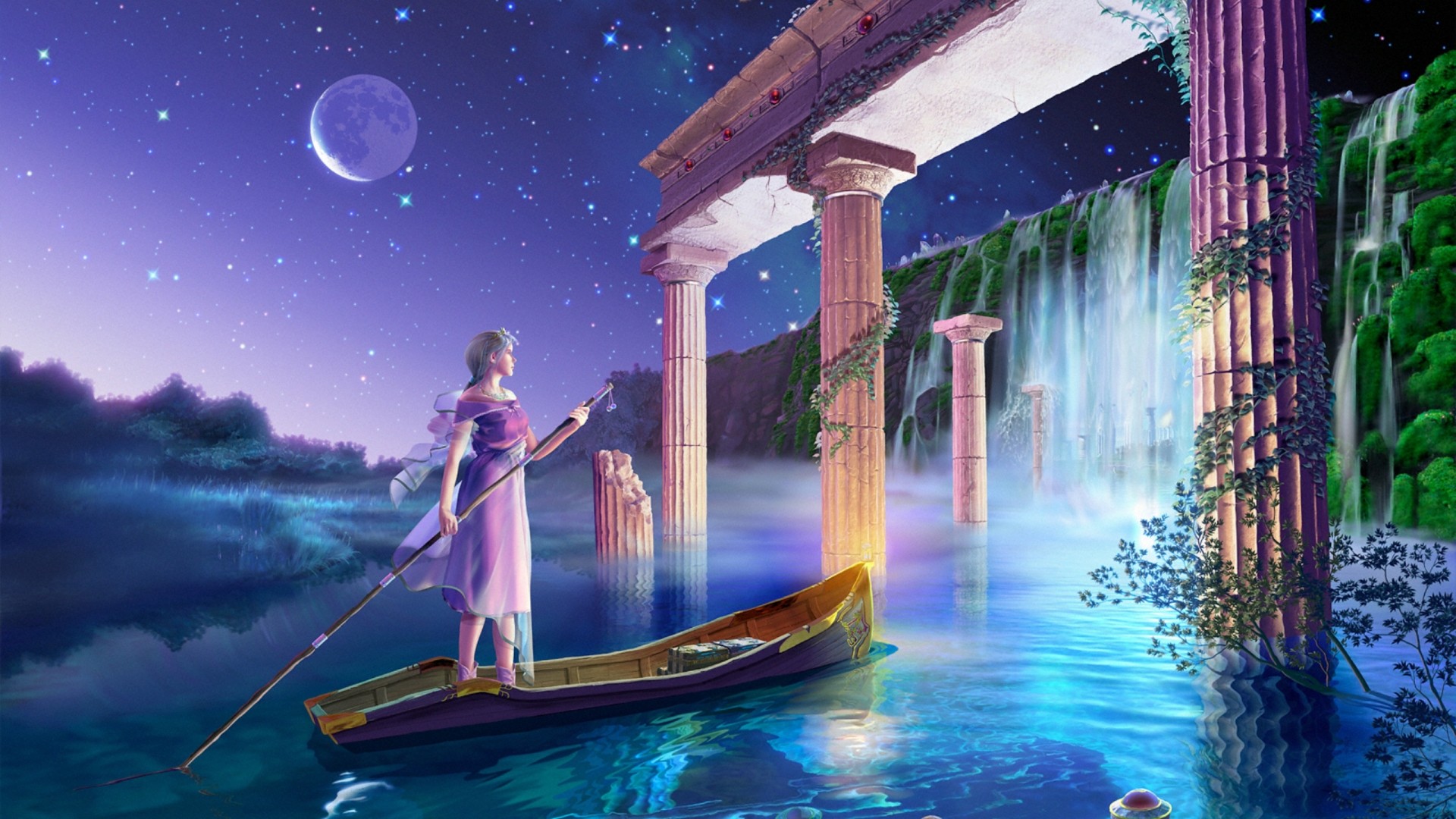 天国探险，加贺谷穰插画集，Celestial Exploring梦幻经典桌面高清壁纸