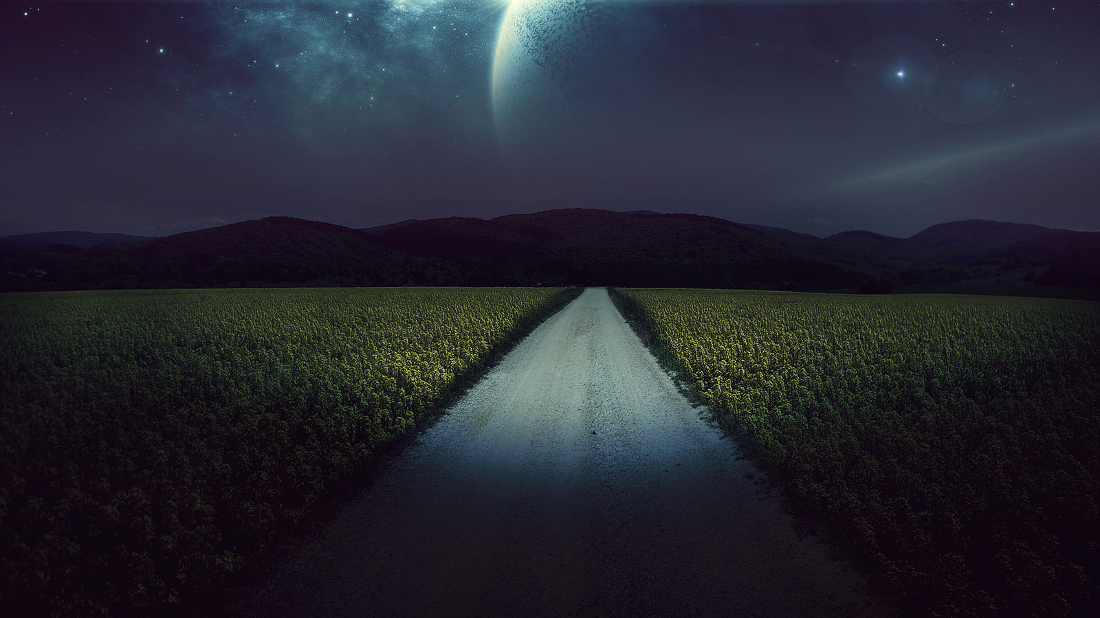 美丽夜晚风景图片高清壁纸