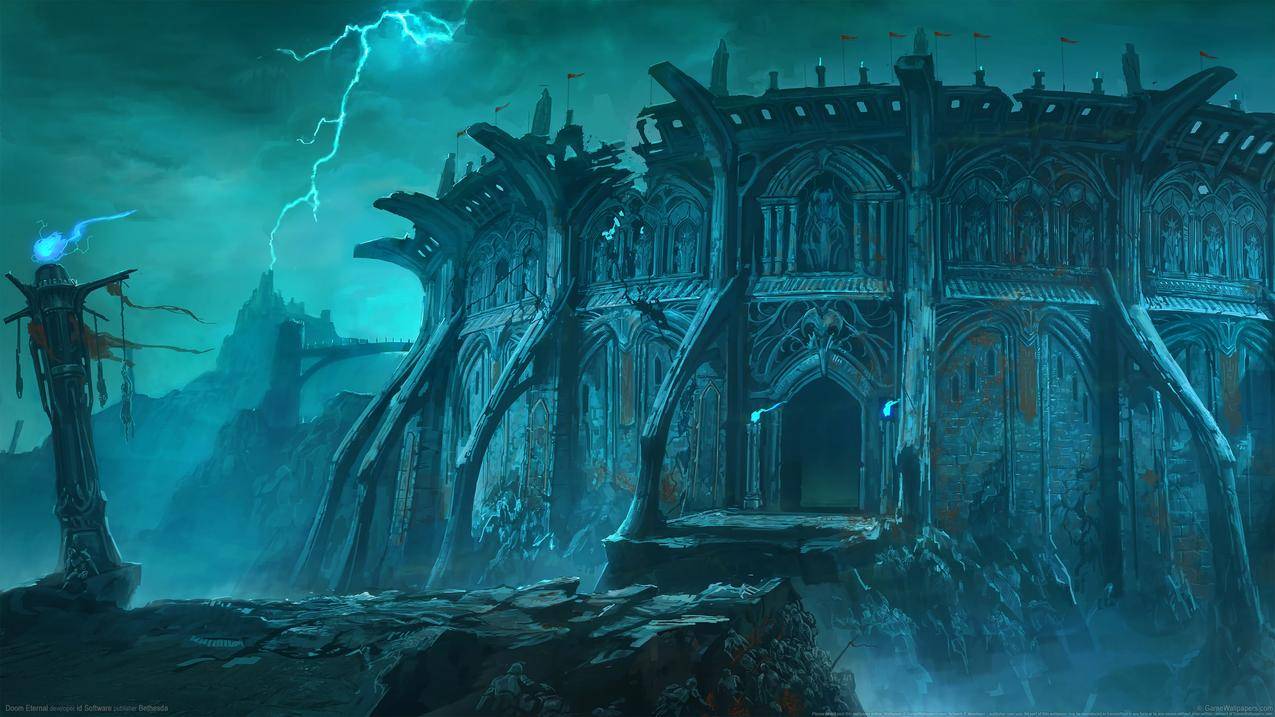 《毁灭战士 永恒 Doom Eternal》游戏原画4k高清壁纸3840x2160