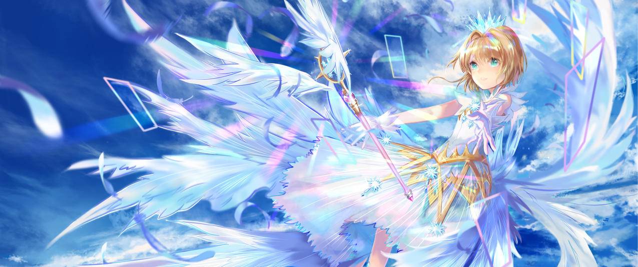 魔卡少女樱带鱼屏高清壁纸