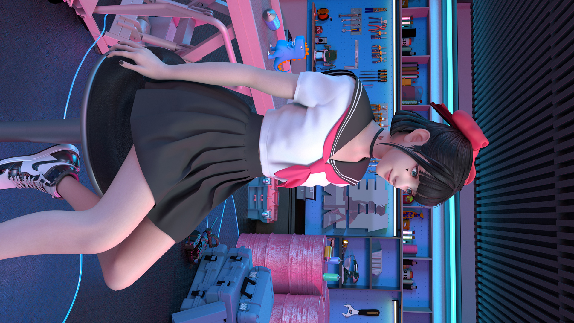 可爱集原美 水手服 精选高清壁纸
