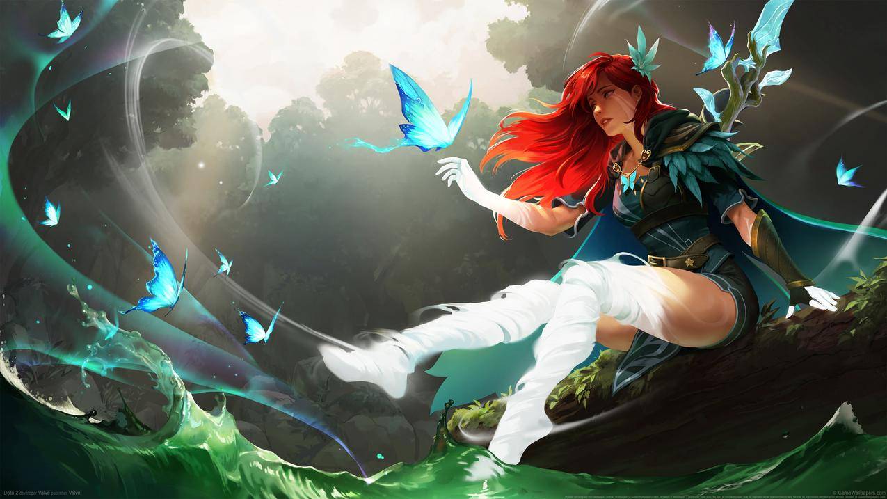 Dota 2 刀塔2 美女人物游戏原画4k高清壁纸3840x2160