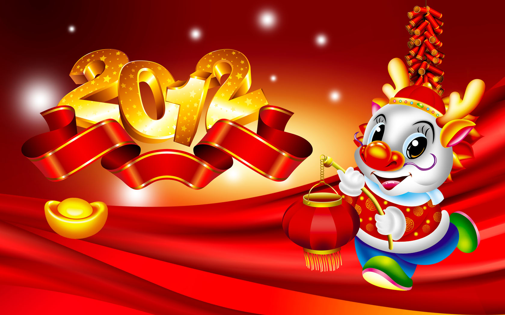 2012新年春节祥龙贺岁高清壁纸