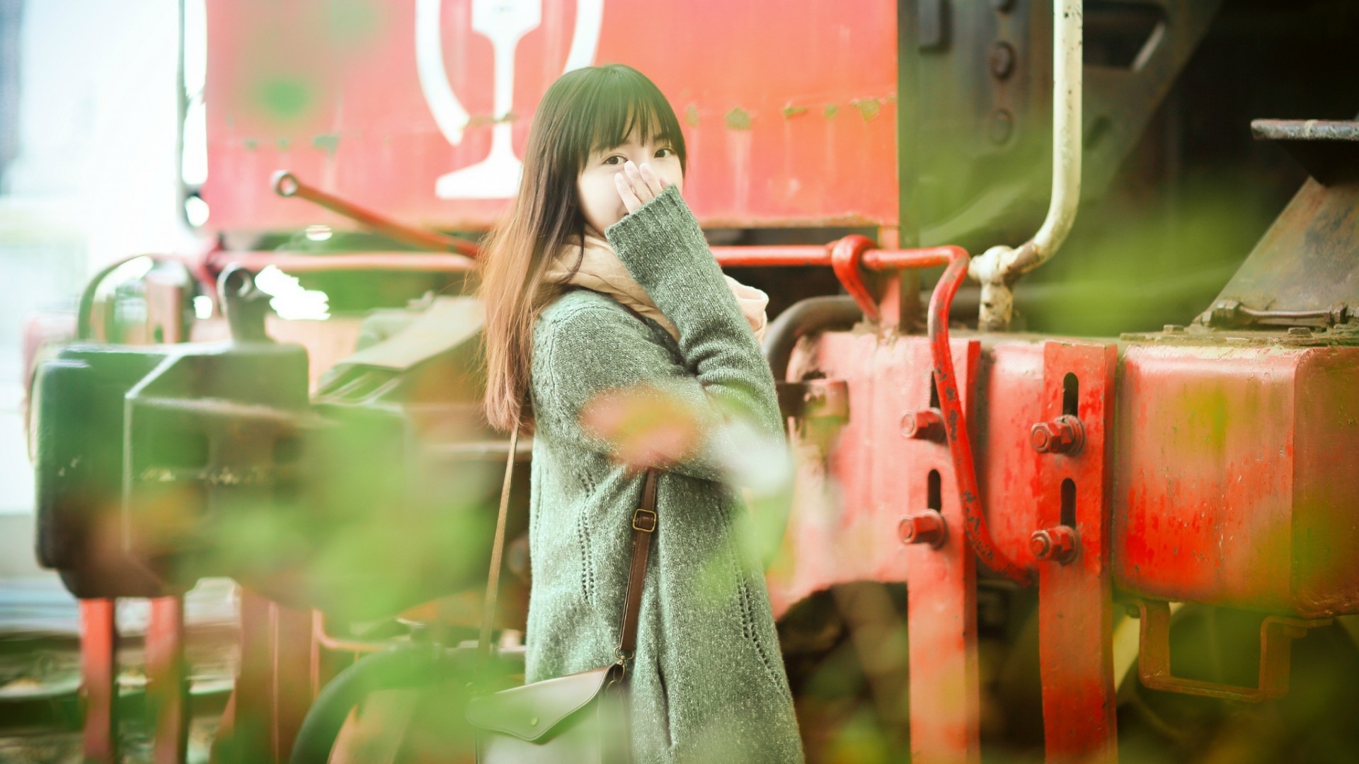清新长发女孩,美女高清壁纸