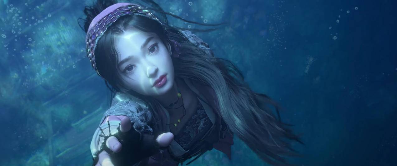 眷思量屠丽水下唯美高清壁纸3440x1440