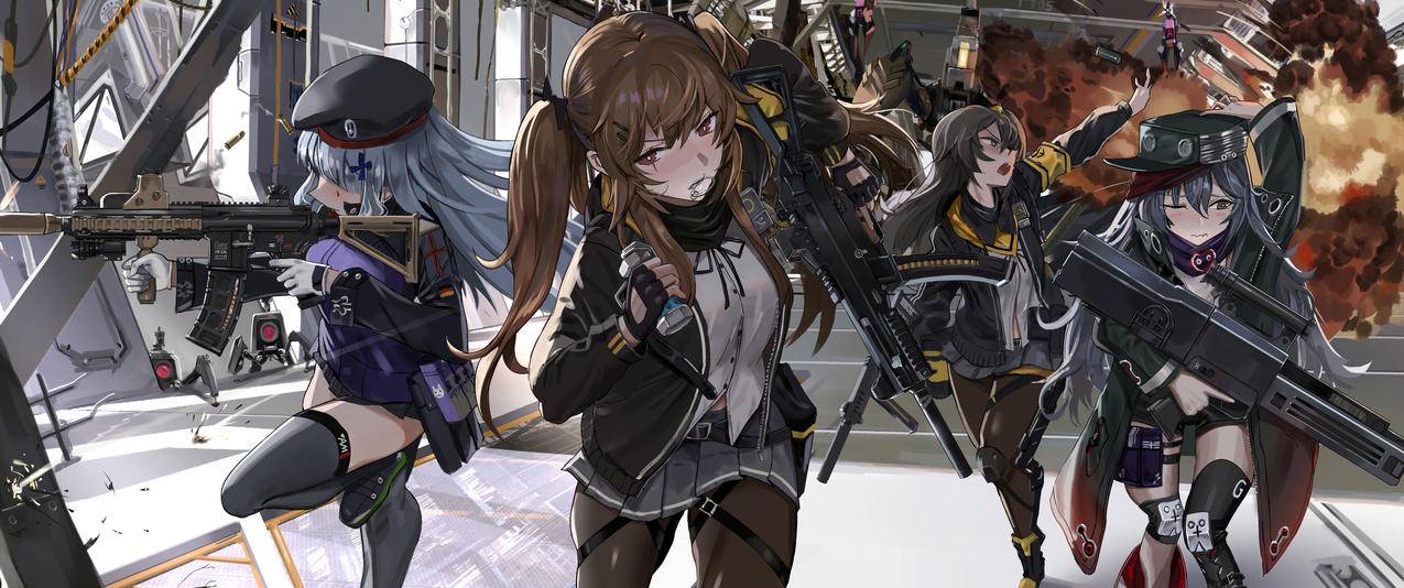 战斗美少女战士带鱼屏高清壁纸