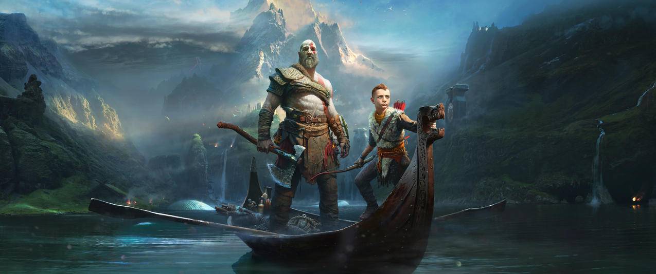 战神4GodofWar带鱼屏高清壁纸