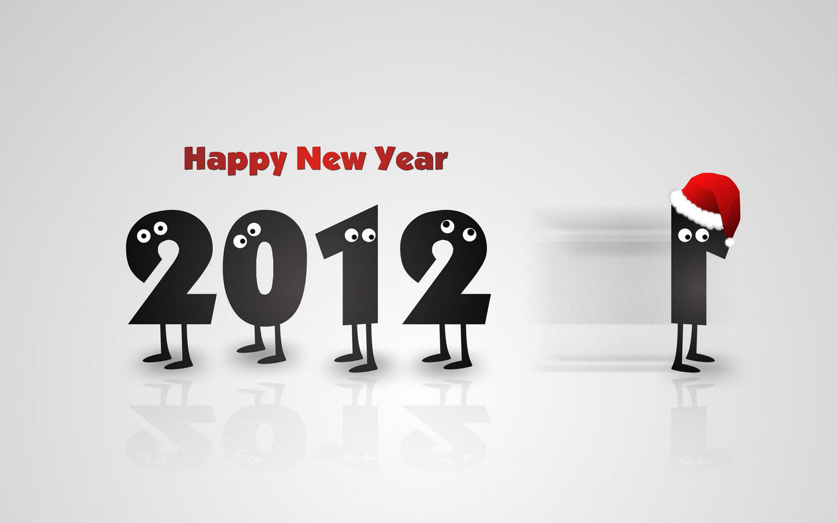 2012happy new year可爱桌面背景