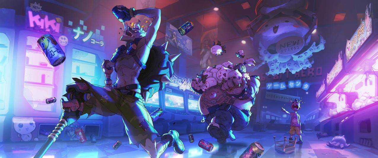 守望先锋Overwatch游戏带鱼屏高清壁纸