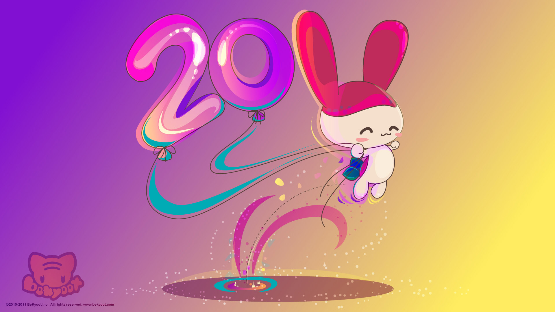 2011兔年精美创意高清壁纸