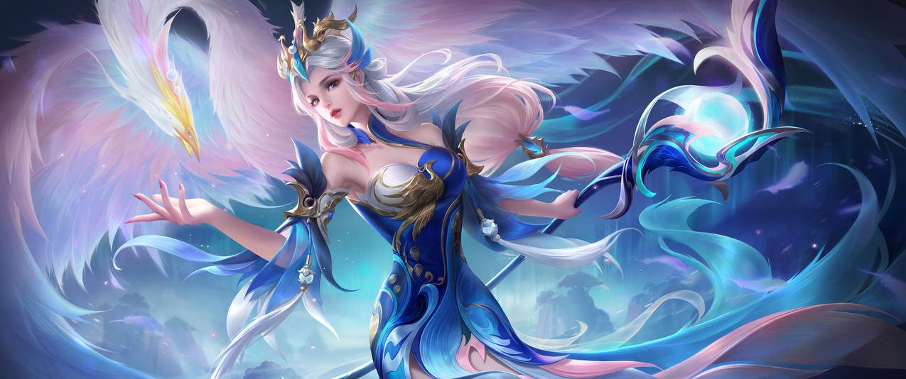 王者荣耀 王昭君青鸾有意星元 3440x1440带鱼屏高清壁纸