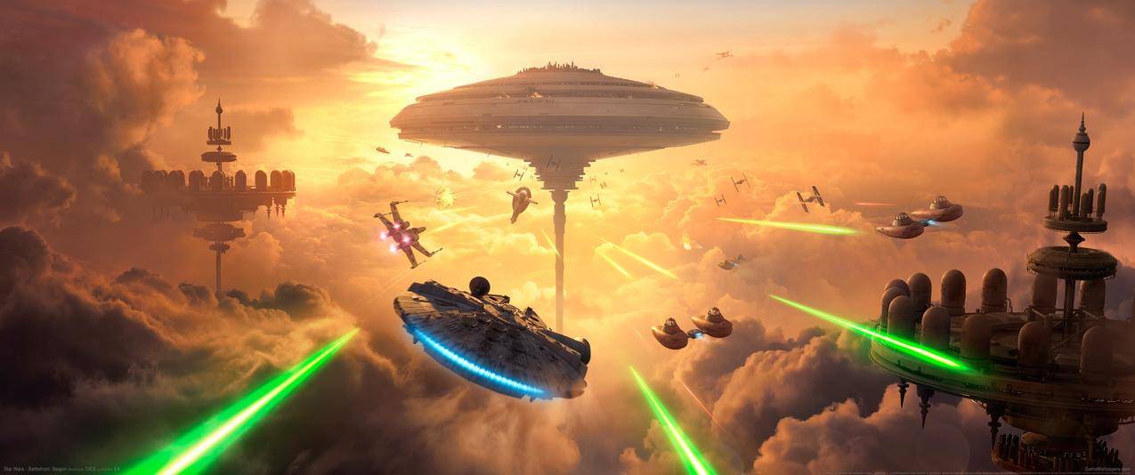 星球大战StarWarsBattlefrontBespin游戏带鱼屏高清壁纸