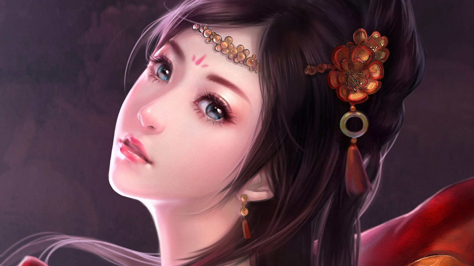中国古装美女桌面高清壁纸