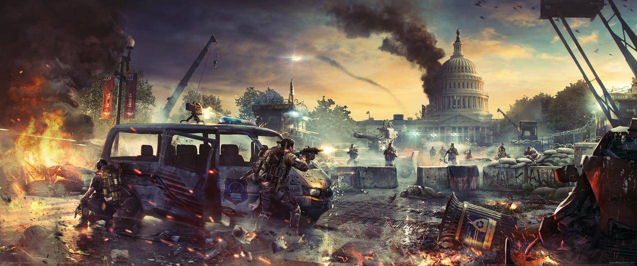 全境封锁TomClancysTheDivision23440x1440带鱼屏高清壁纸