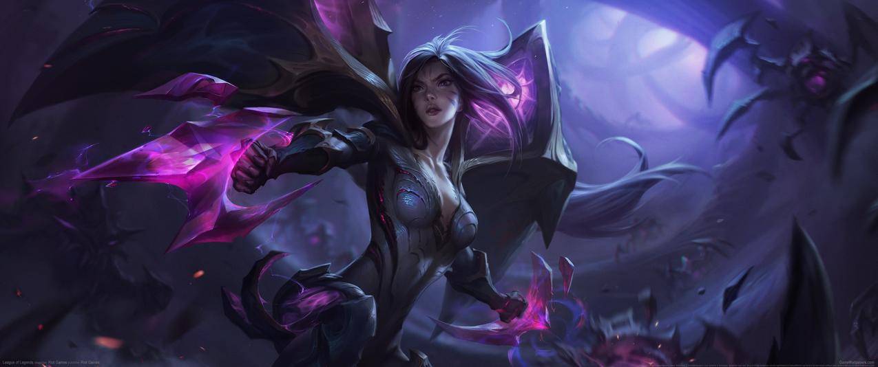 英雄联盟LOL新英雄凯莎带鱼屏高清壁纸