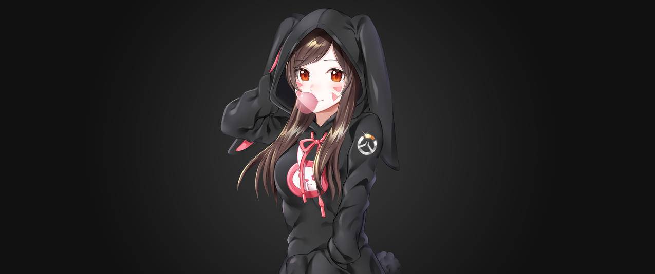 overwatch守望先锋Dva3440x1440带鱼屏高清壁纸