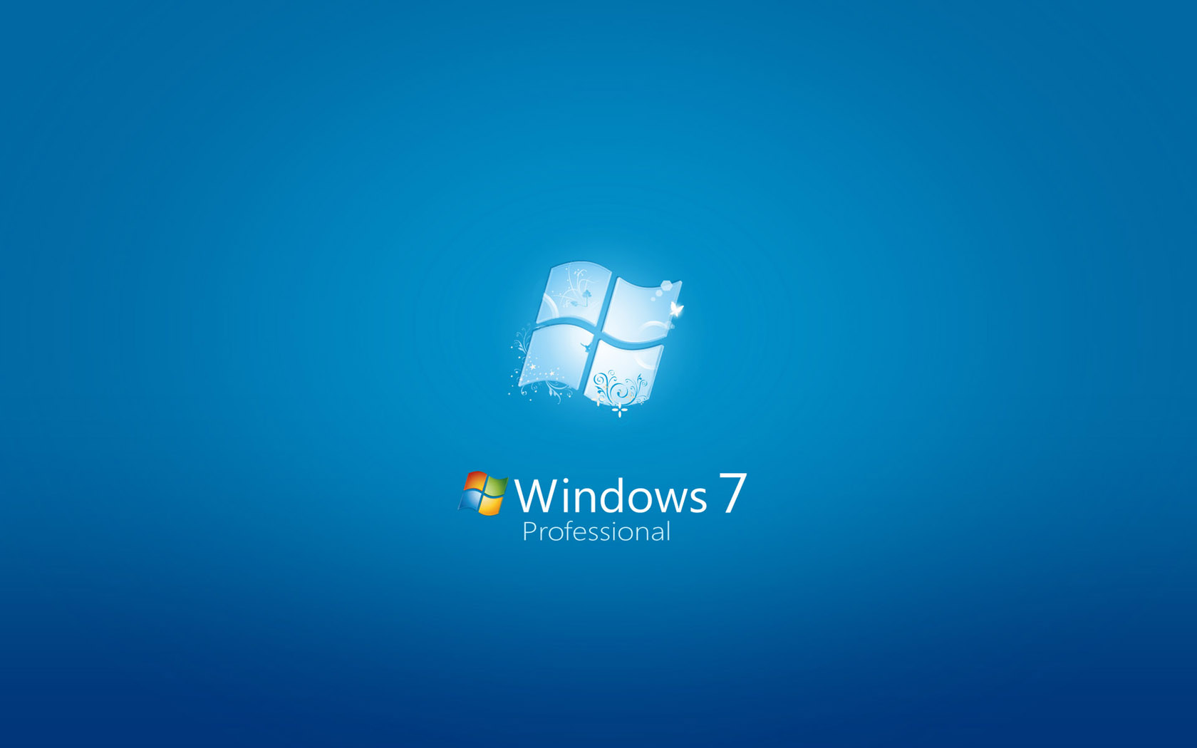 win7蓝色桌面高清壁纸