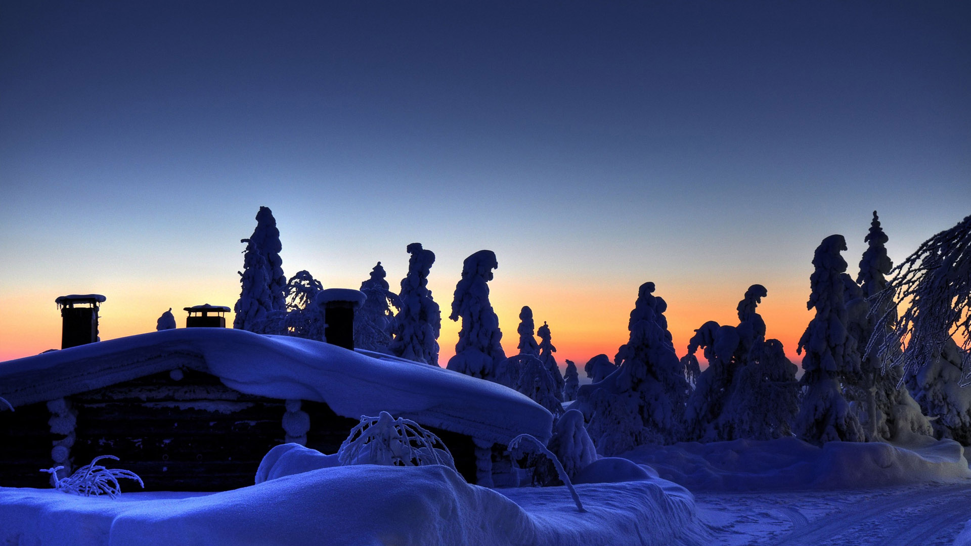 冰天雪地风景桌面高清壁纸
