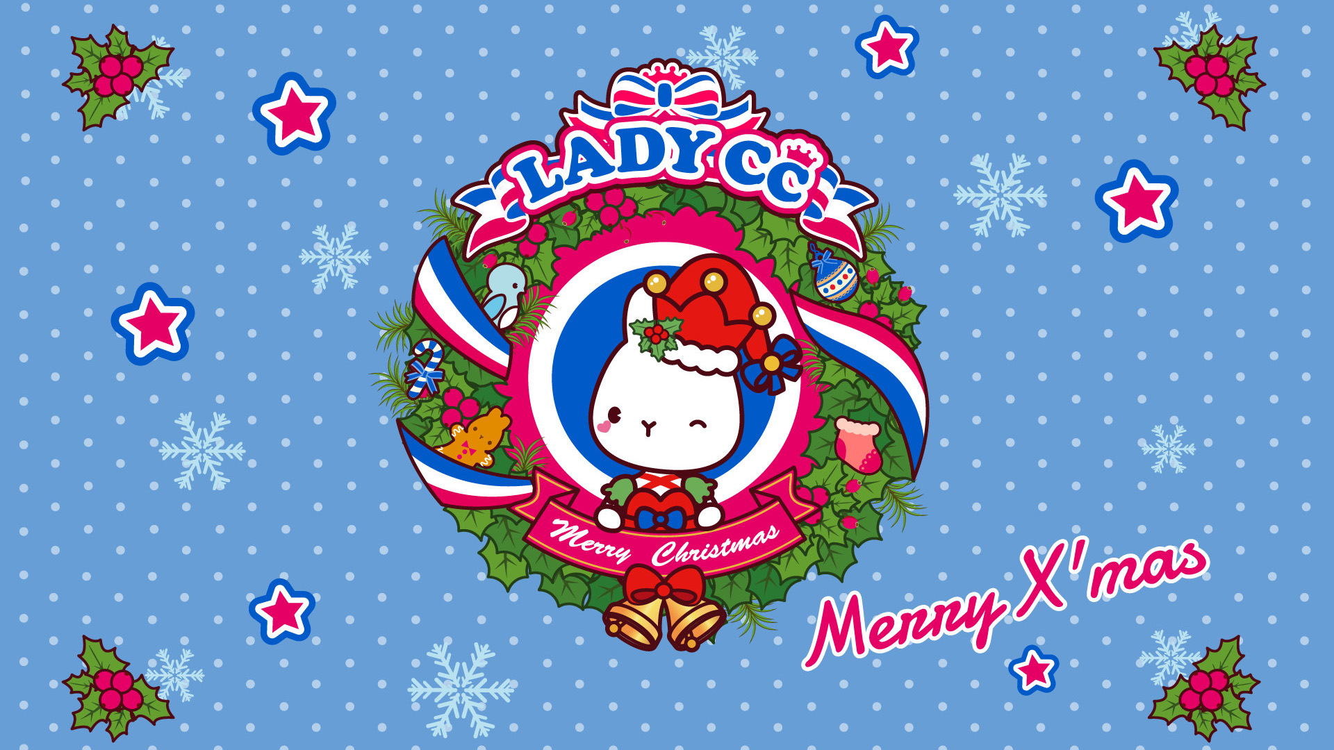 LADYCC,花环挂饰,圣诞节高清壁纸