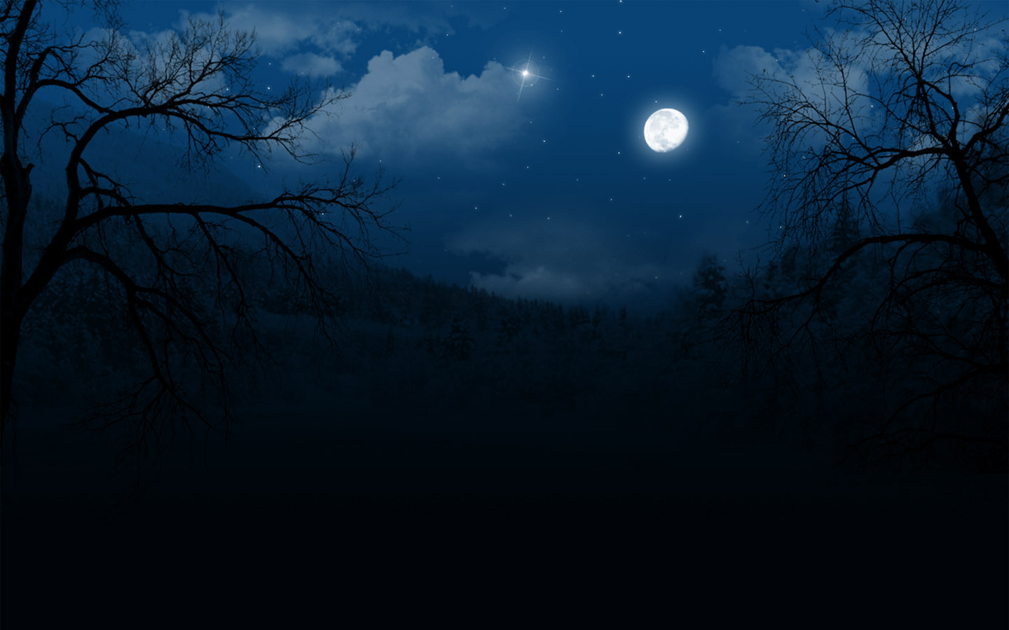 夜晚风景桌面高清壁纸