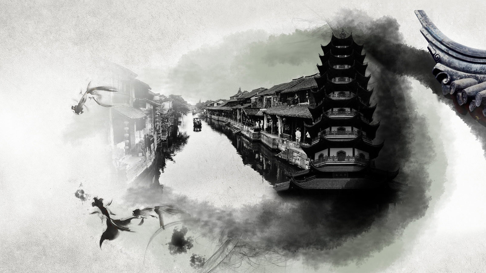 烟雨江南高清壁纸
