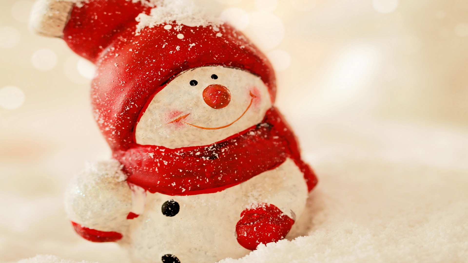冬天，雪，雪人，快乐圣诞节，冬天的图片，圣诞节高清壁纸