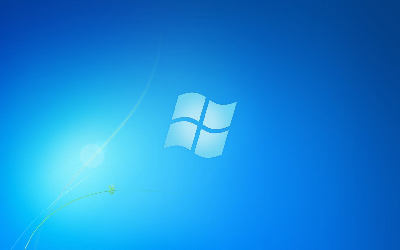 win7清爽蓝色高清壁纸