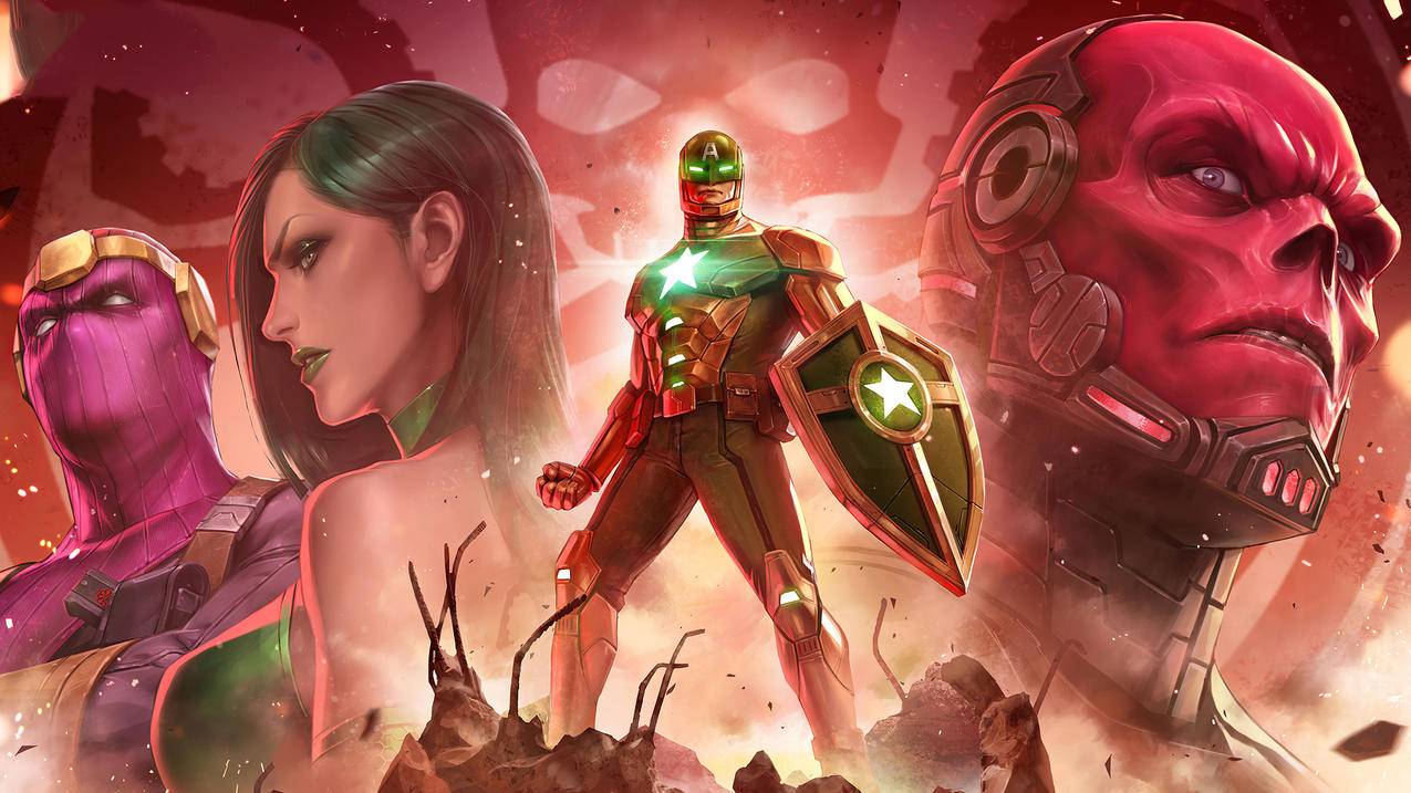 《漫威未来之战 marvel future fight》美国队长 4K精选高清壁纸