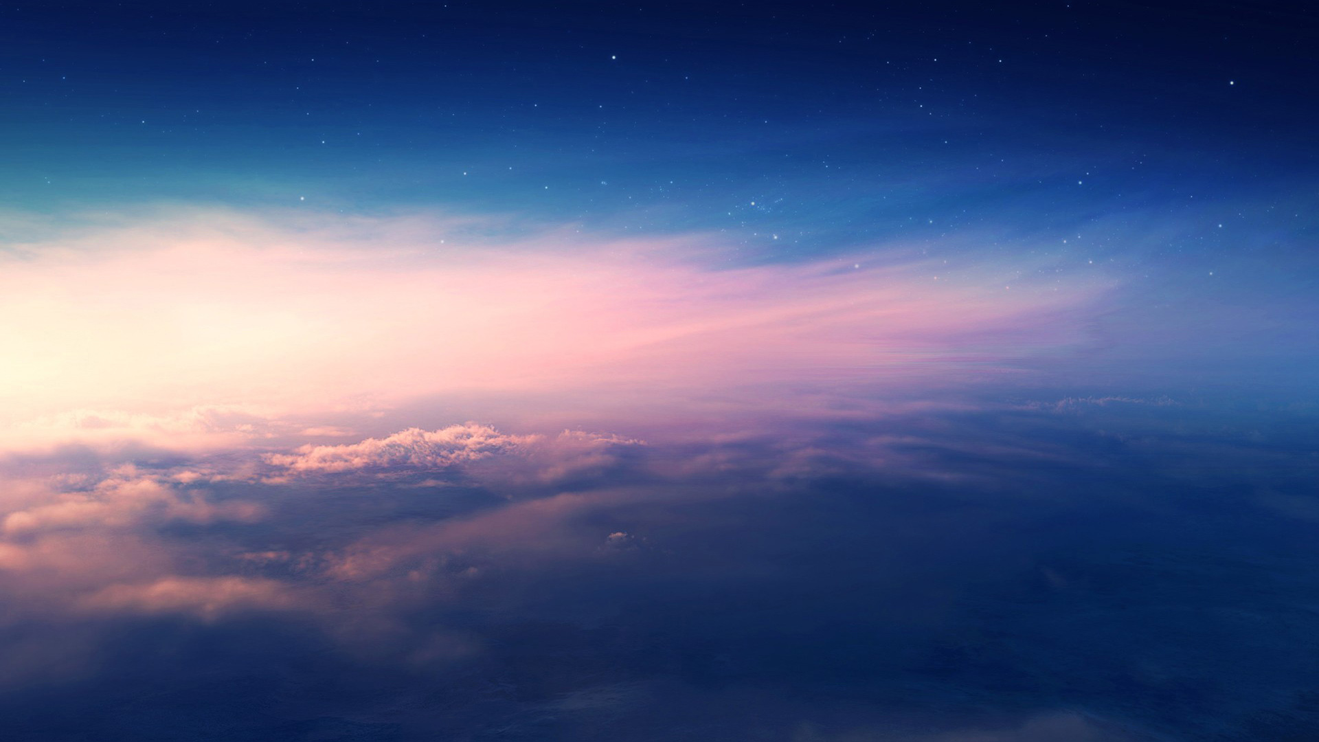 天空,星空,安静,云层,静谧,唯美,风景高清壁纸