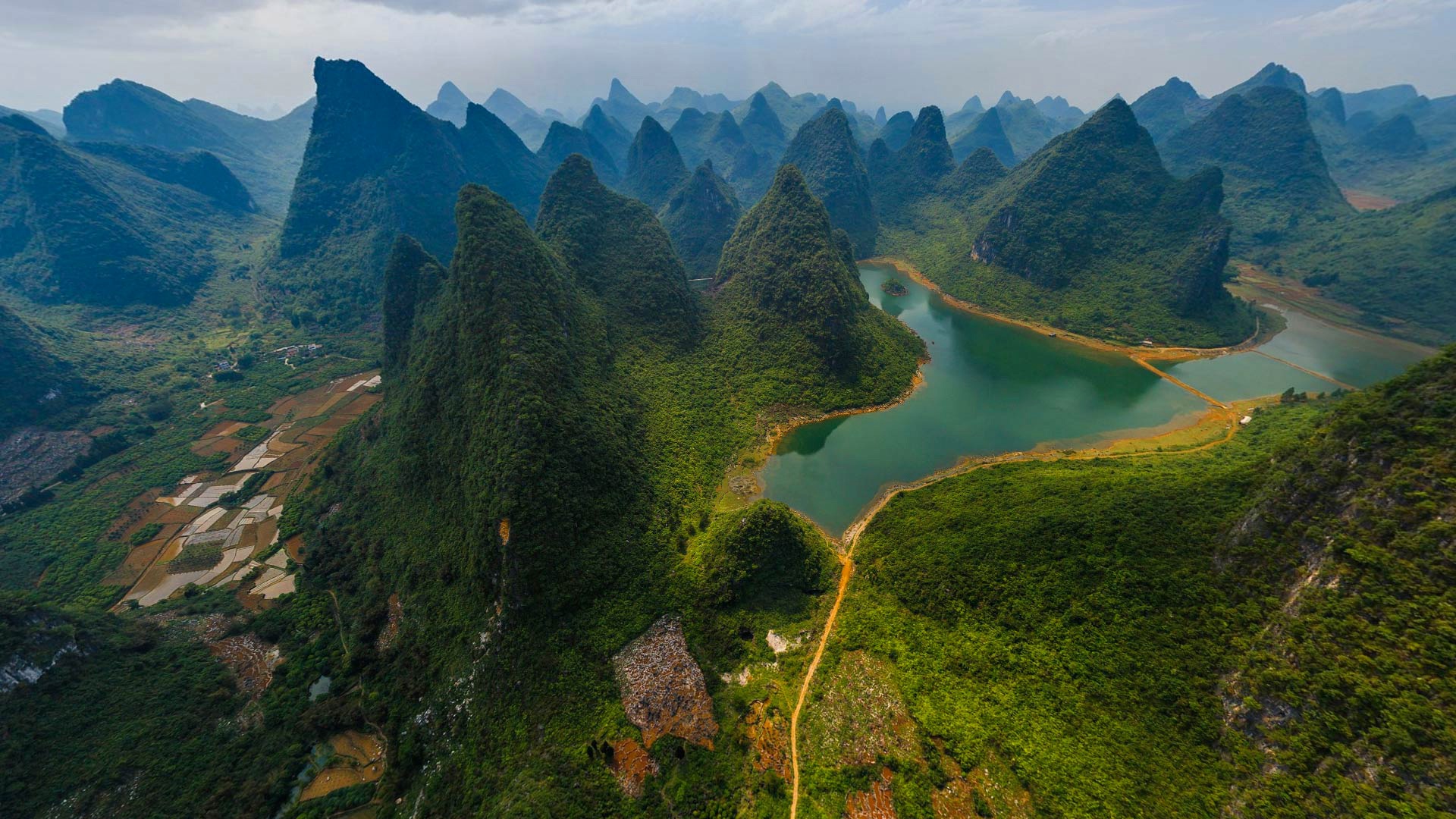 桂林 漓江 山水风景桌面高清壁纸