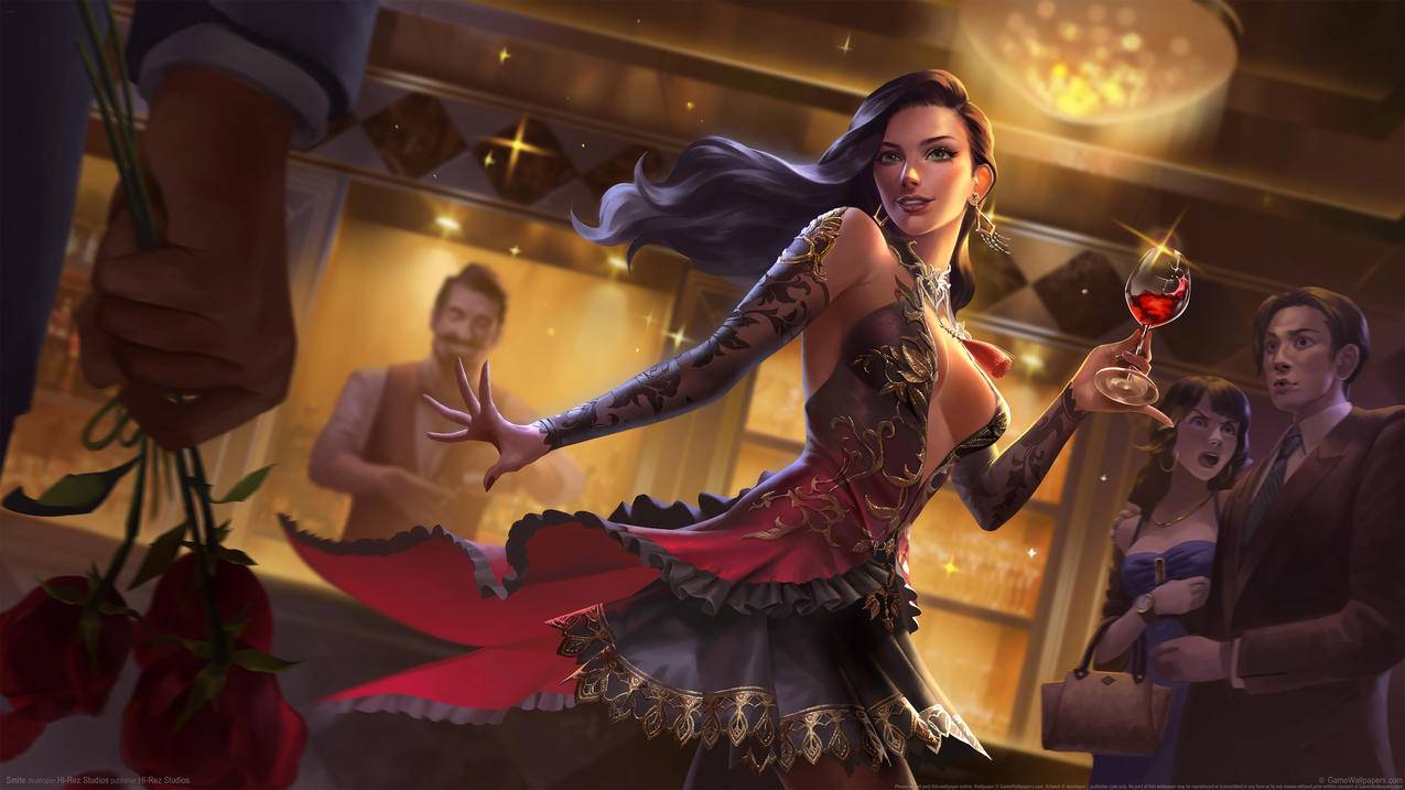 《Smite神之浩劫》 性感美女 舞会 4K精选游戏高清壁纸