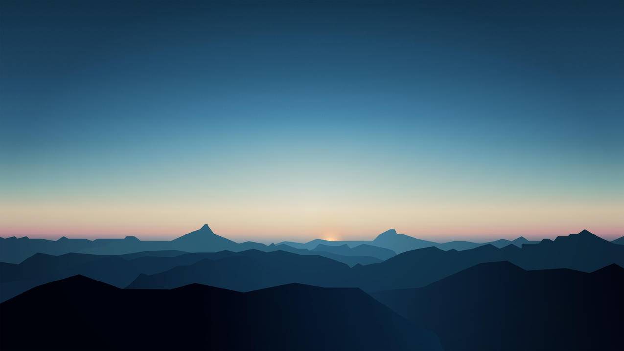天空和山 4K精选风景高清壁纸
