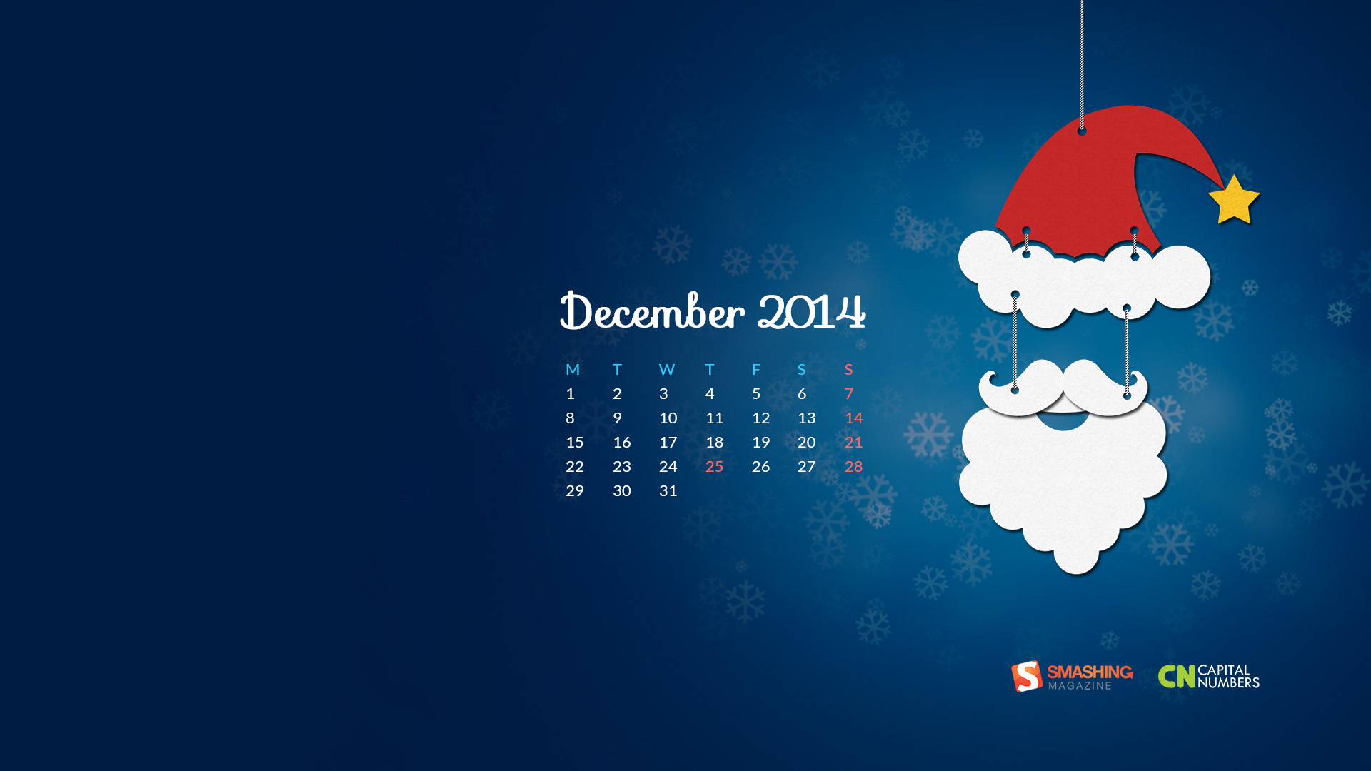2014年12月高清壁纸 圣诞节老人来啦