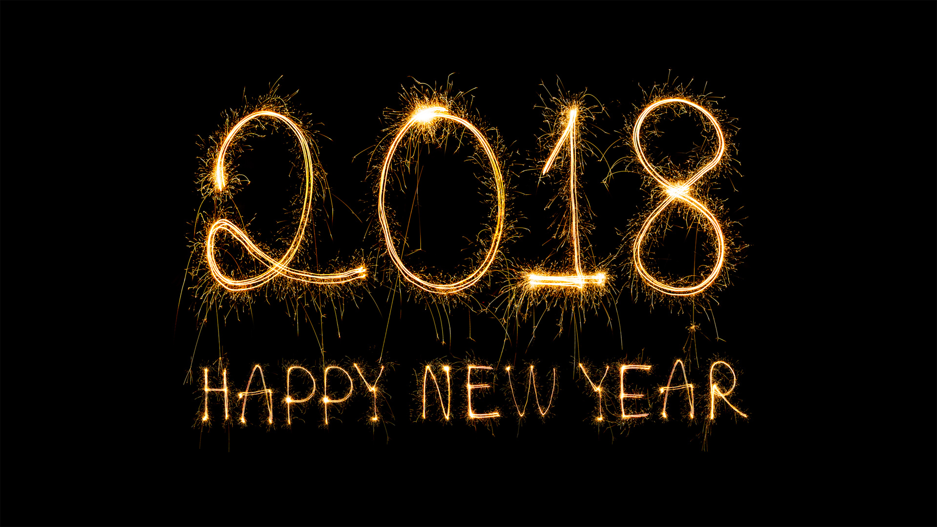 2018年新年快乐烟花电脑高清壁纸