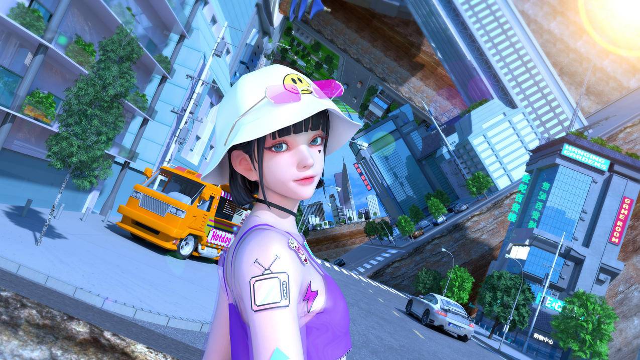 集原美 侧脸 城市 百货 4k高清壁纸3840x2160