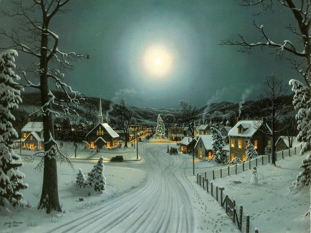 唯美意境雪景高清壁纸