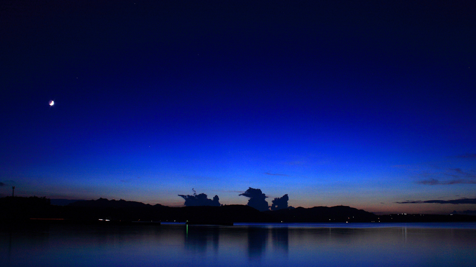 月夜 四季彩 美丽的夜景桌面高清壁纸