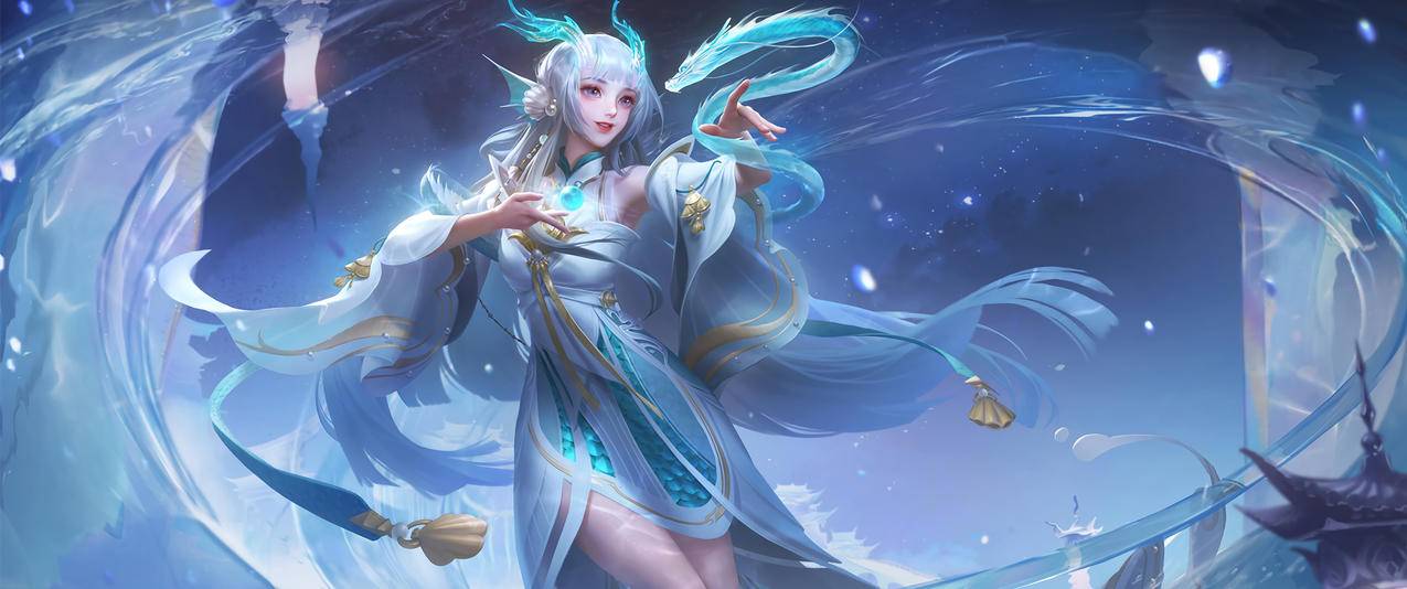 王者荣耀西施-游龙清影3440x1440带鱼屏高清壁纸