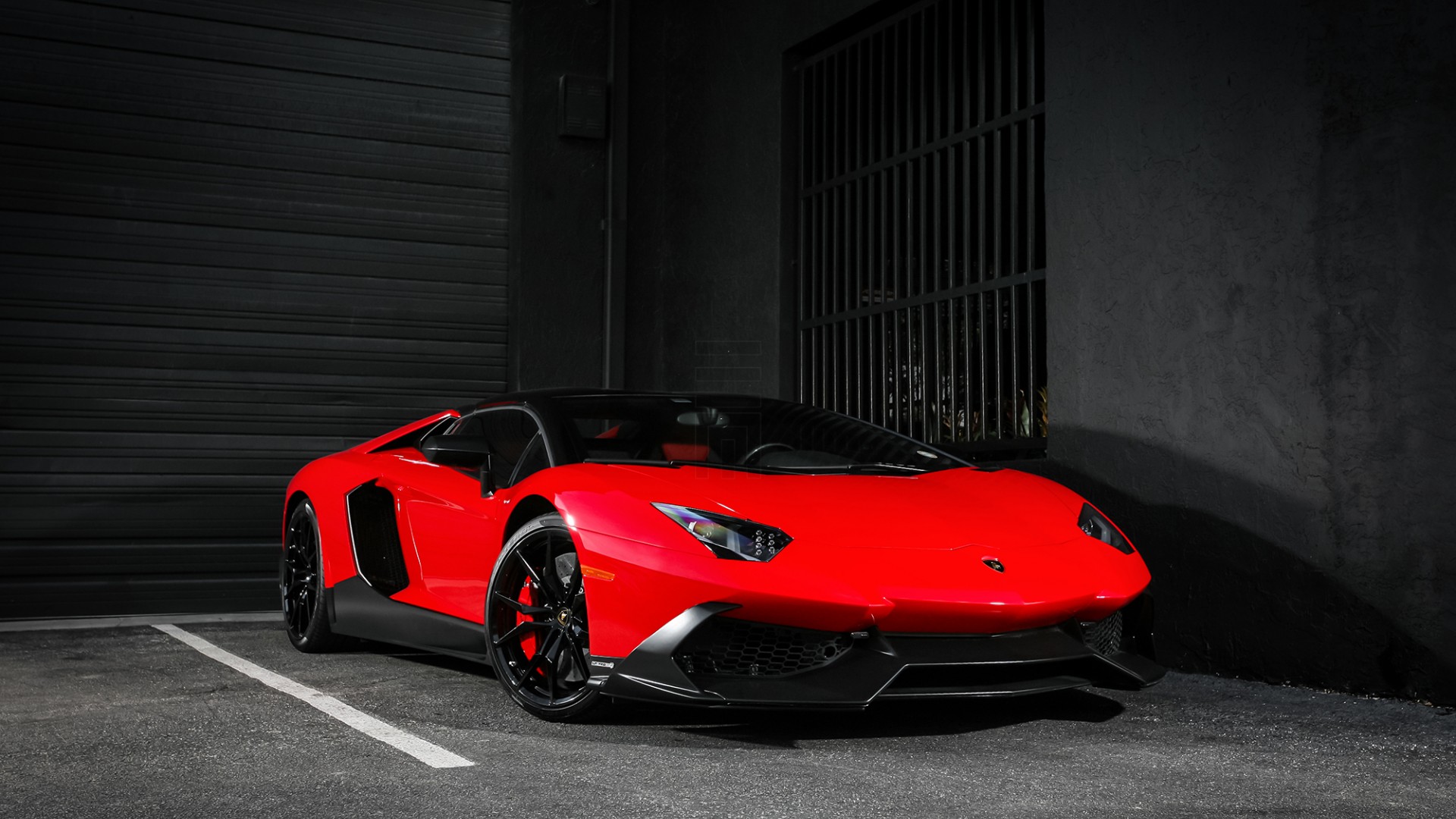 兰博基尼，Aventador，lp720-4，红色，高清壁纸