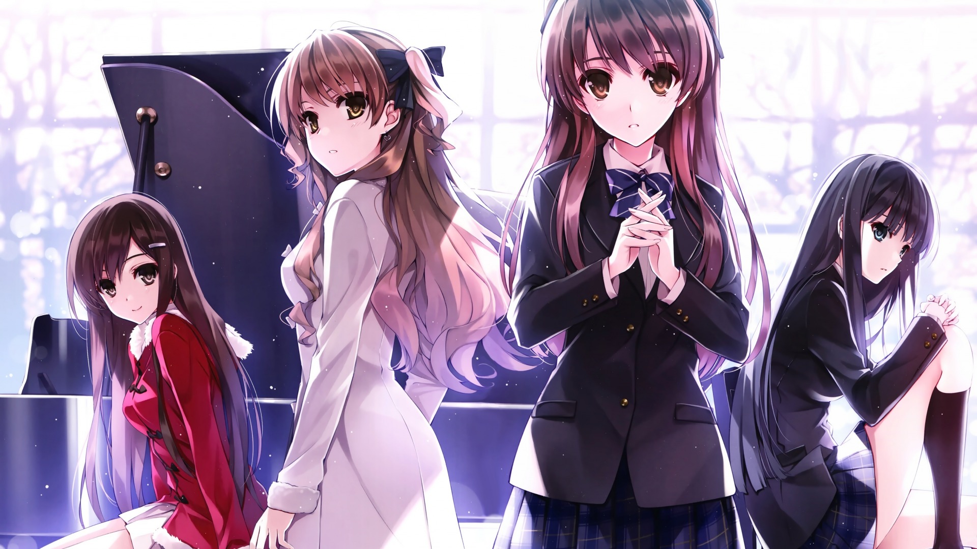 深崎暮人，白色相簿，可爱动漫美少女桌面高清壁纸
