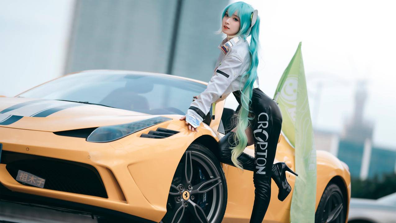 汽车 车模 cosplay 美女 5k电脑高清壁纸