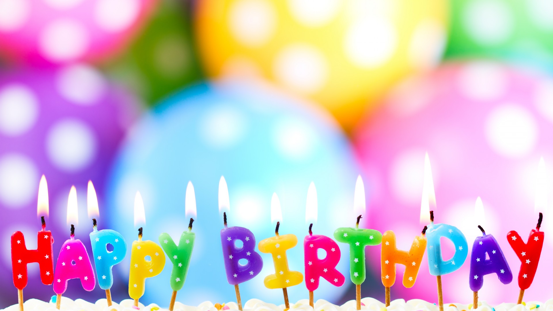 生日蛋糕,生日快乐,生日蜡烛,创意桌面高清壁纸