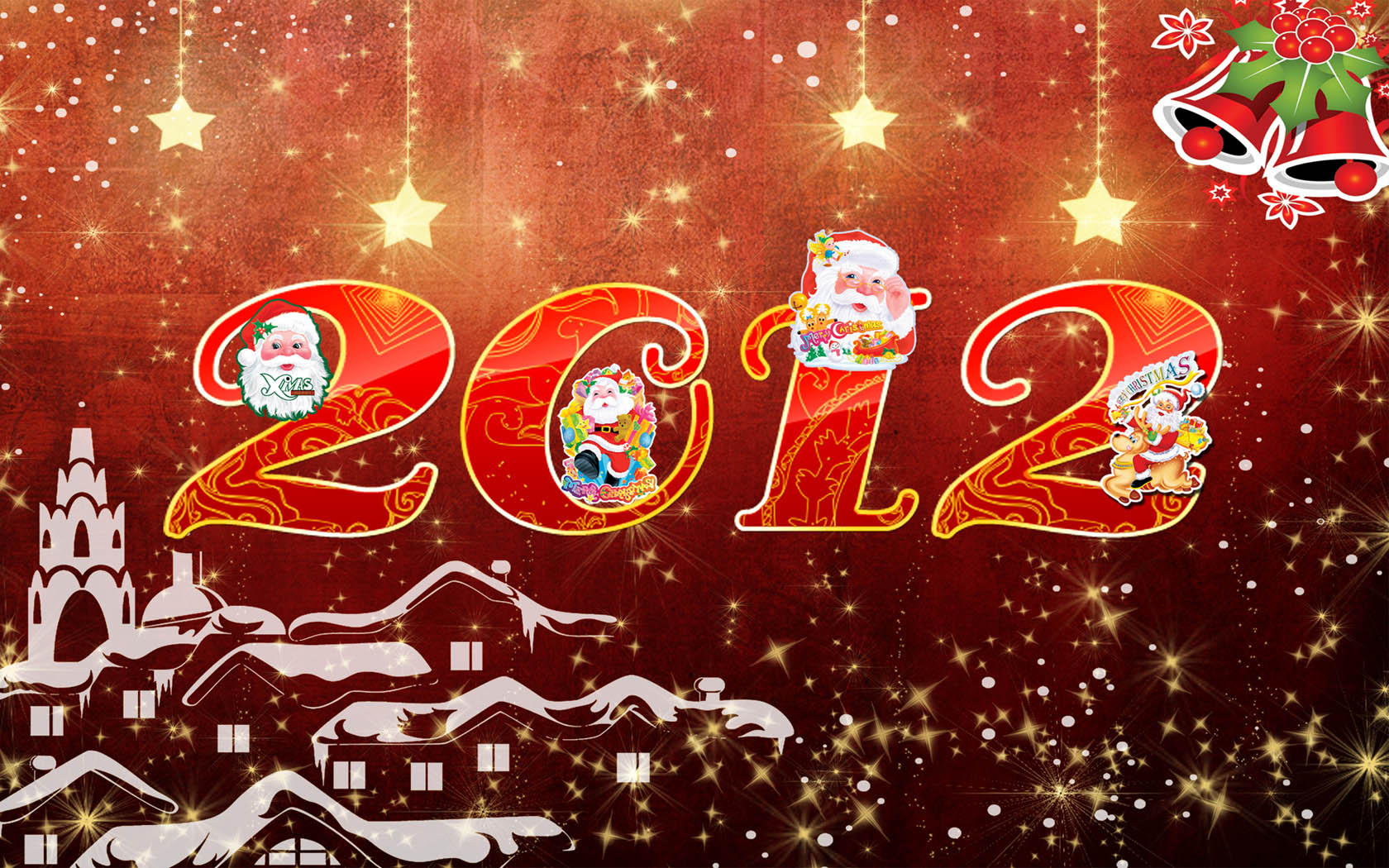 2012迎新年庆圣诞高清壁纸