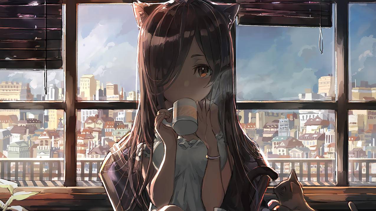猫耳少女 4K精选动漫高清壁纸